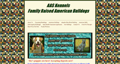 Desktop Screenshot of americanbulldogsaaskennels.com